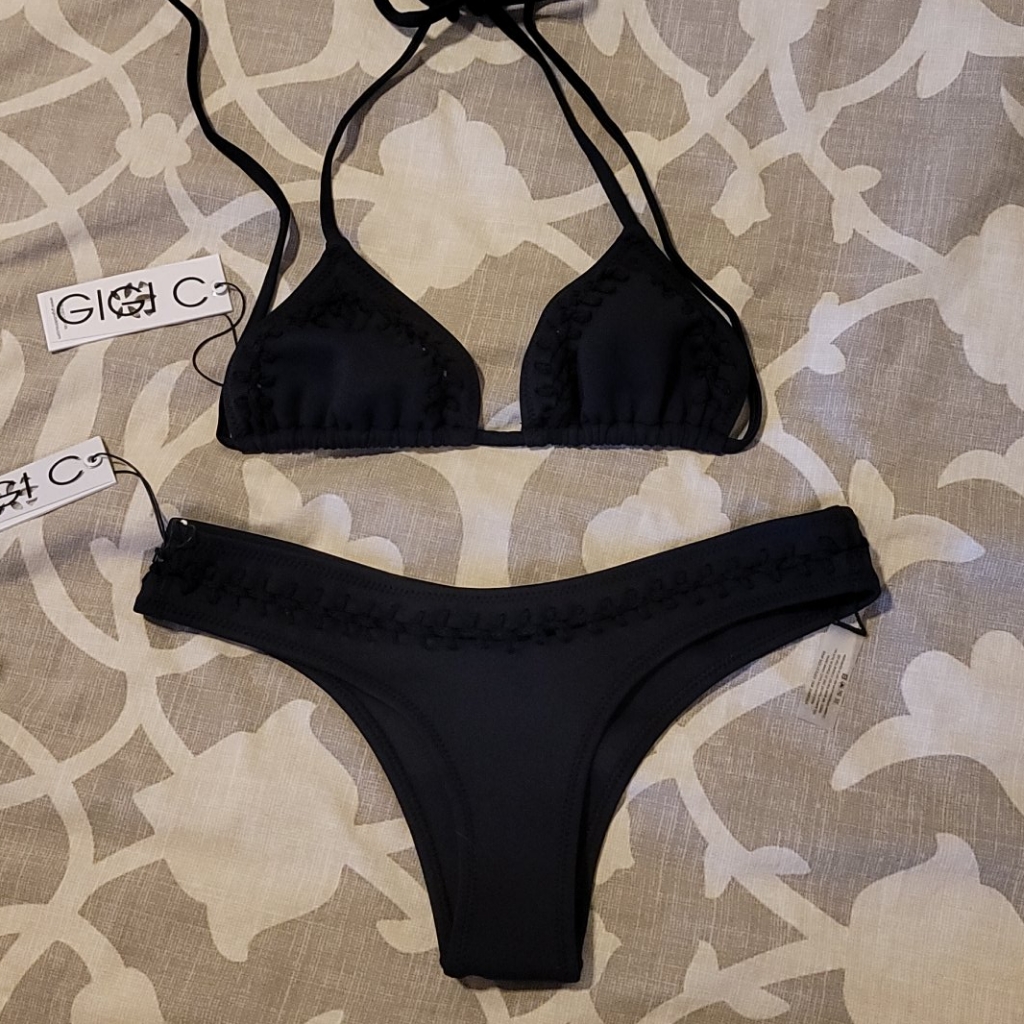 Nwt Gigi C Black Bikini Xs